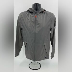Sperry Top Sider Rain Windbreaker Hooded Jacket Grey Unisex Medium M